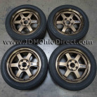 JDM Volk Racing TE37 Bronze 15 inch Wheels 